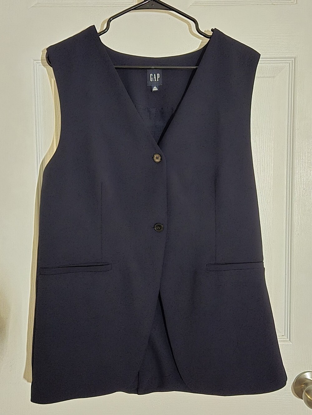 GAP Navy Button-Front Vest